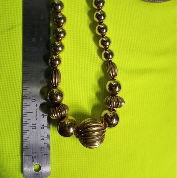 Napier goldtone beaded decorative necklace - Picture 6 of 7